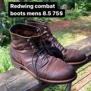 Mens 8.5 redwing combat boots.